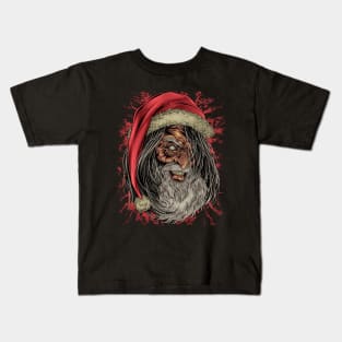 BAD SANTA (front design) Kids T-Shirt